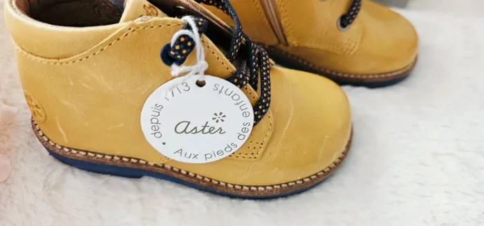 Chaussures Bottes Bottines cuir Zip Aster T24 - photo numéro 4