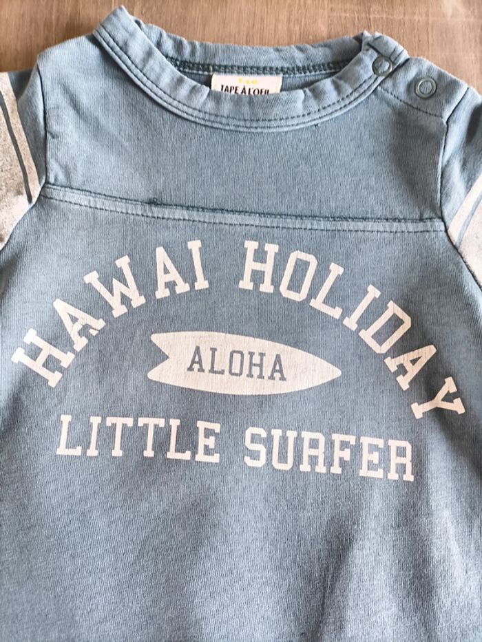 Ensemble été T Shirt/ short bermuda TAO 3 mois - photo numéro 3