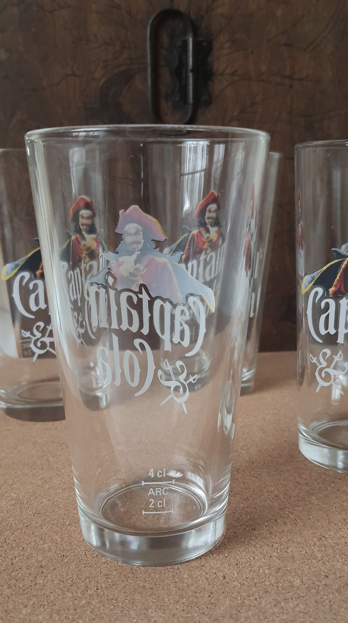 Lot de 5 verres "Captain & Cola" - photo numéro 3