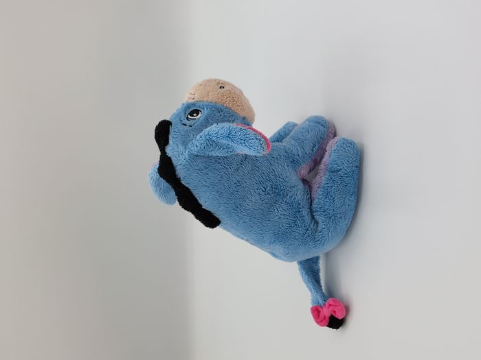 Peluche doudou Bourriquet assis DISNEY NICOTOY SIMBA 20 cm bleu rose mauve - photo numéro 3