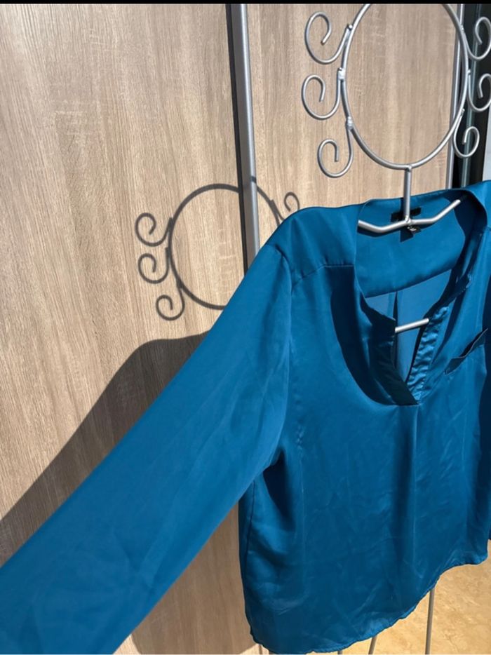 Chemise bleu roi T44 - H&M - photo numéro 2