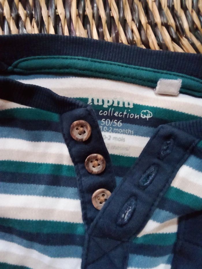 Tee shirt 0/2 mois ML 50/56cm - photo numéro 3