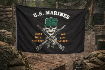 Drapeau Miltec USMC 90 x 150 cm - Neuf emballé