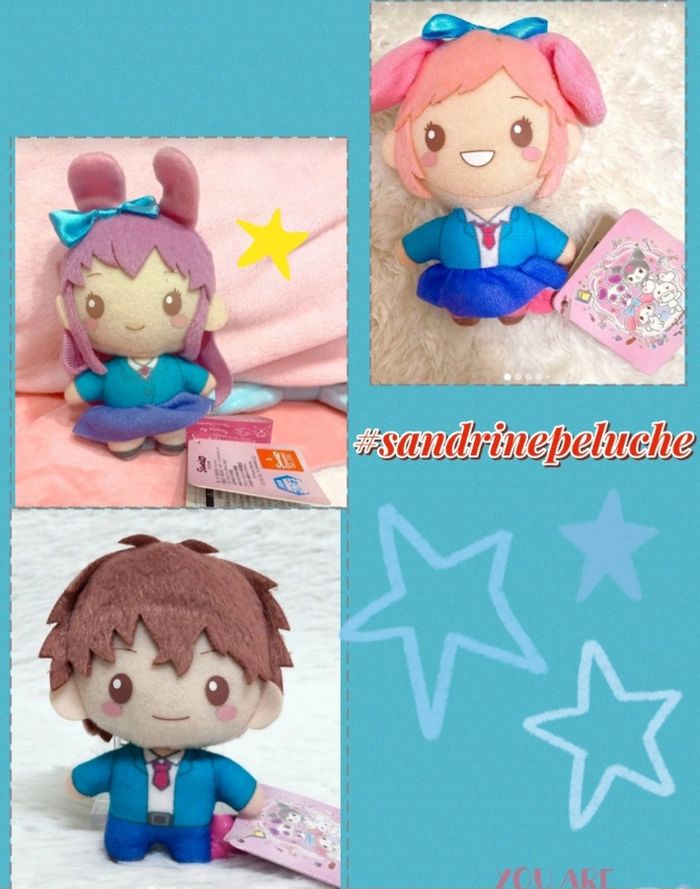 3 Portes clés.peluche.poupee, neuf 🎄