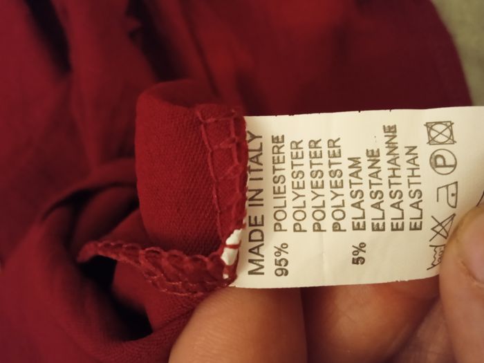 robe chemise rouge neuve étiquette achat just me - photo numéro 7