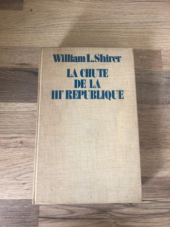 Livre ancien (1970)-La chute de la troisième république-William L.Shirer