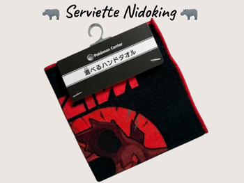 🟣 Serviette de Table Pokémon Center - Nidoking Team Rocket 🟣