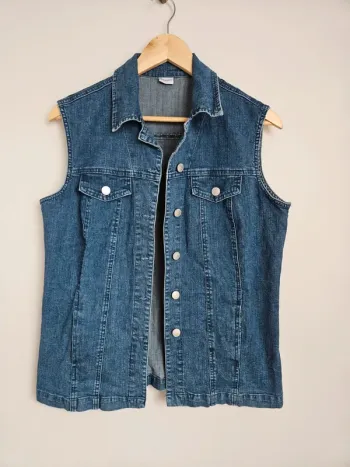 Veste en jean sans manches Damart T.40