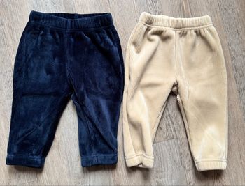 Lot de 2 pantalons velours bébé 