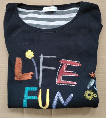 T-shirt manches longues Cache Cache – Taille 3 (estimé M)