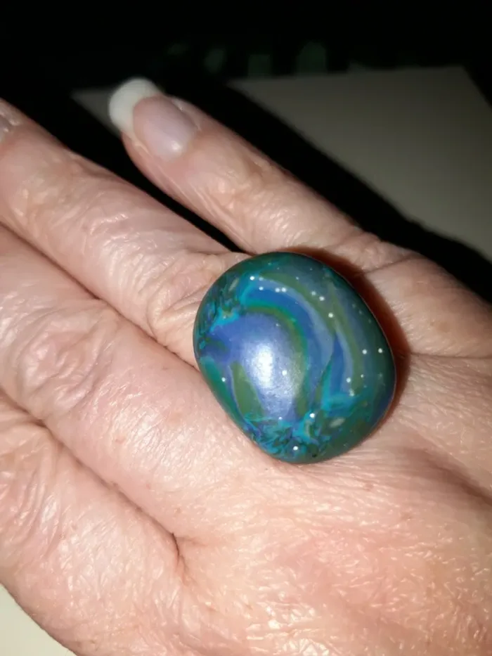 Bague fantaisie vintage ajustable