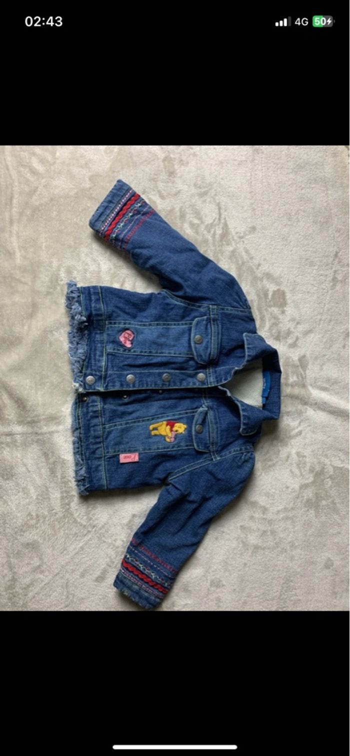 Veste en jean Winnie L’ourson chaude enfant fille - photo numéro 3