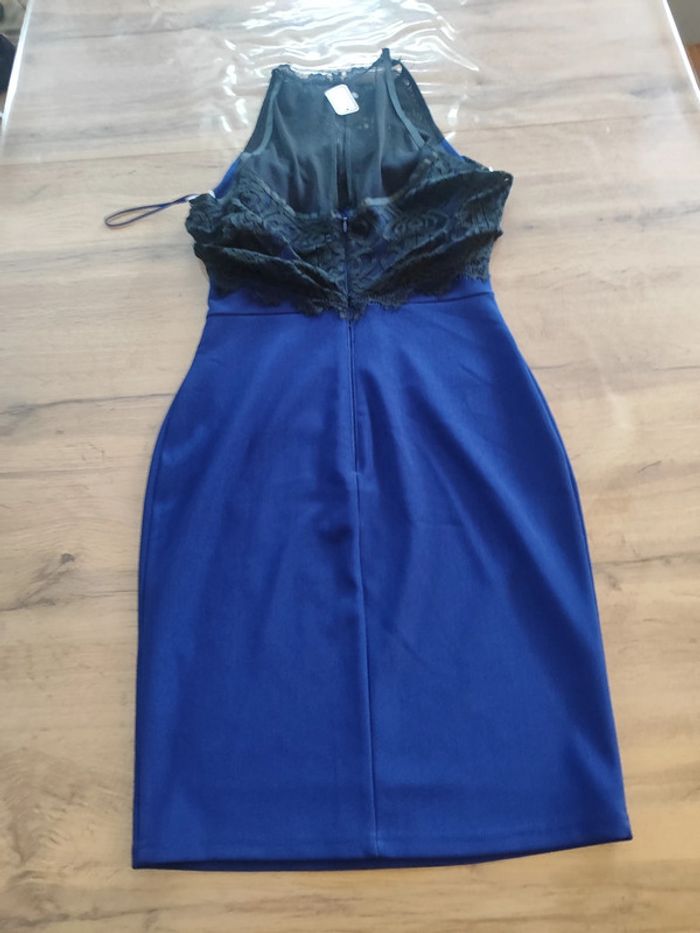 Robe Mini Lipsy Bleue, Taille M - photo numéro 4