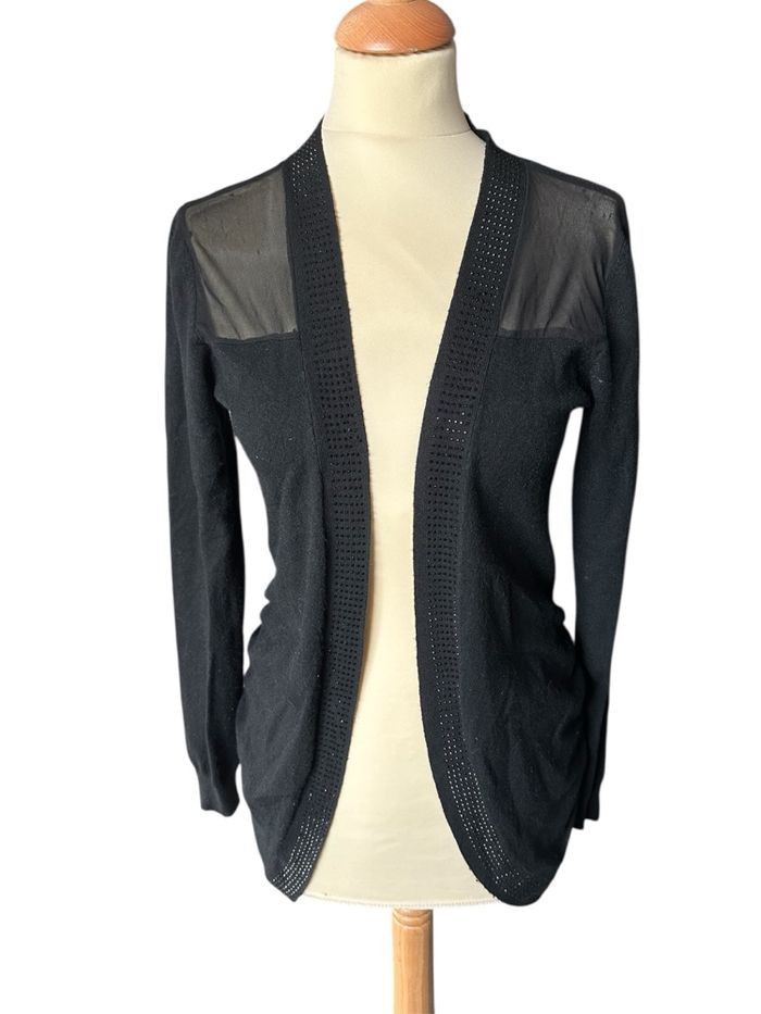 Gilet laine voilage
