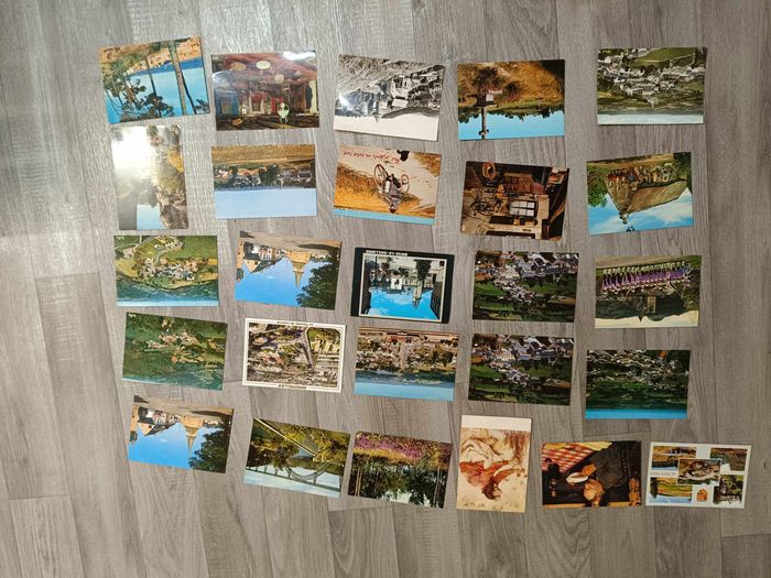 Lot de 26 cartes postales de France vintage