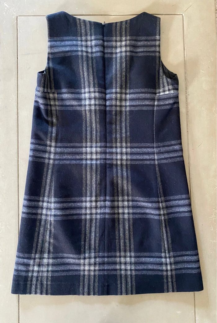 Robe Tara Jarmon marine et grise à carreaux taille 42 - photo numéro 13