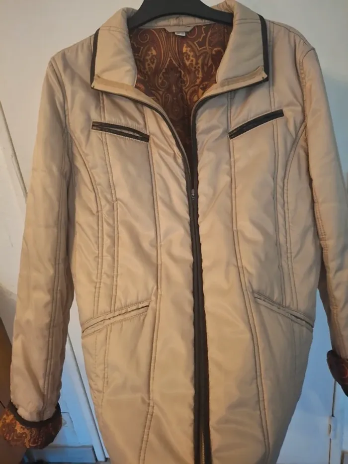 Veste matelassé beige - photo numéro 4