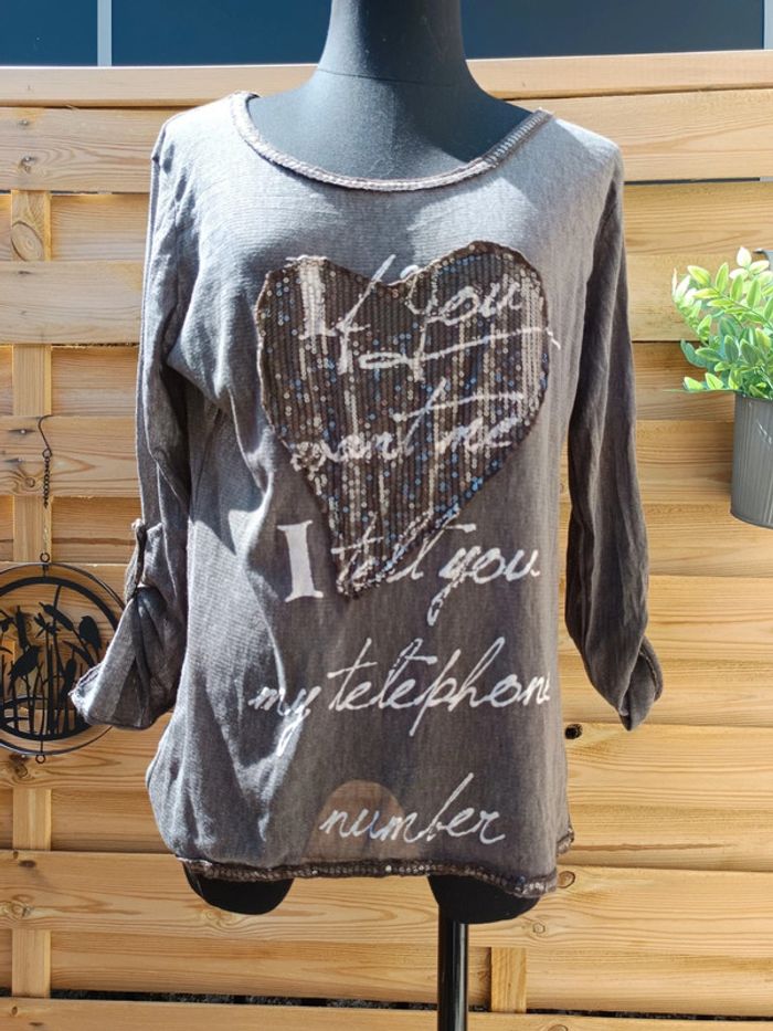 T-shirt en maille taille M - photo numéro 2