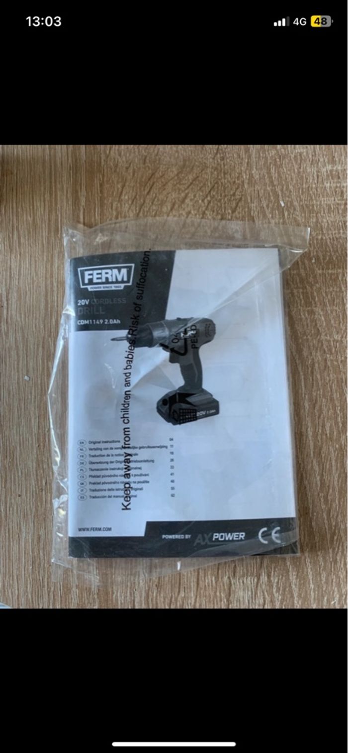 Visseuse perceuse sans fil ion 20v - photo numéro 3