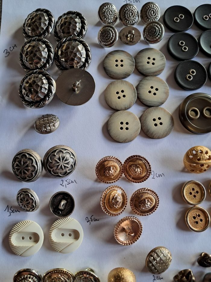 Lot de boutons de couture - photo numéro 7