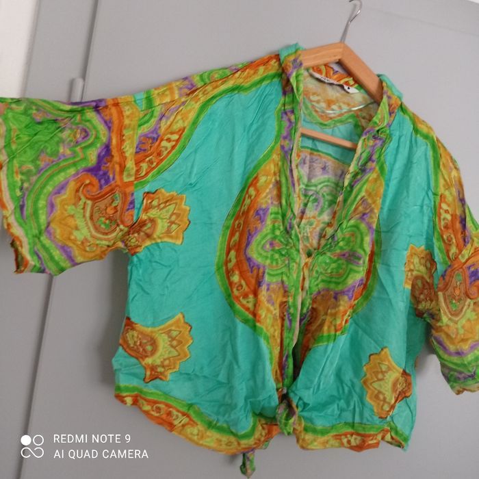 Blouse verte à motifs t38 Zara - photo numéro 9