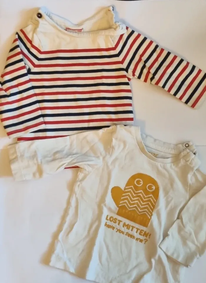 Lot de 2 T-shirt - 9 mois - Garçon