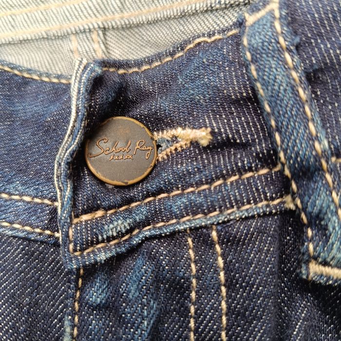 Jeans taille basse coupe droite School Rag Neuf taille 34 FR Bleu Indigo - photo numéro 7