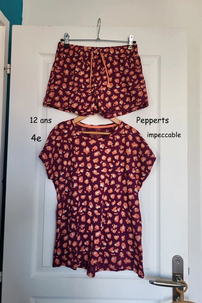 Pyjama 2 pièces short Pepperts 12 ans impeccable