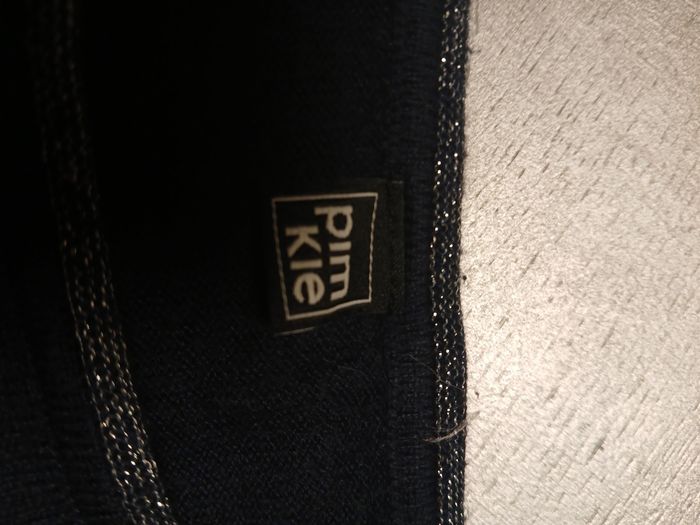 Pull bleu marine et argenté - photo numéro 3
