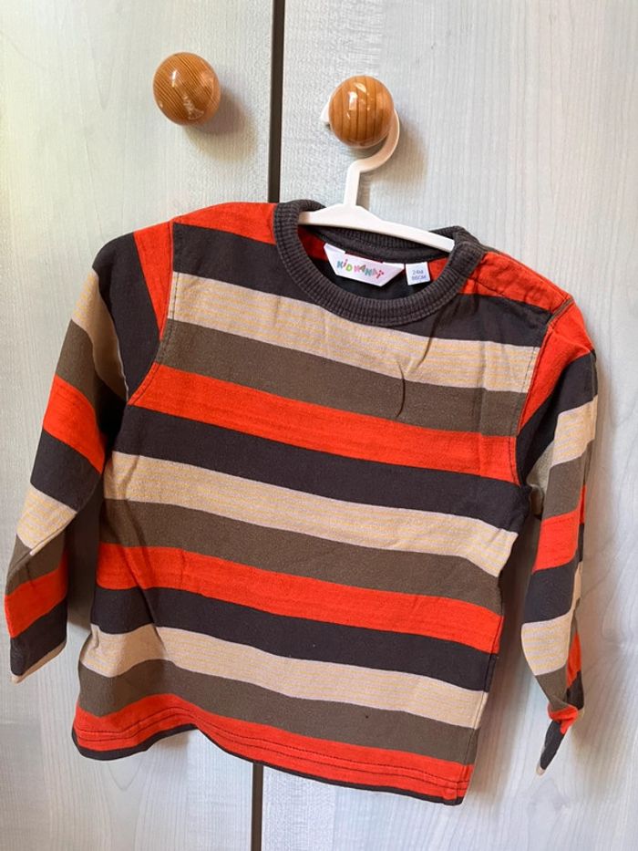 T-shirt manches longues rayés