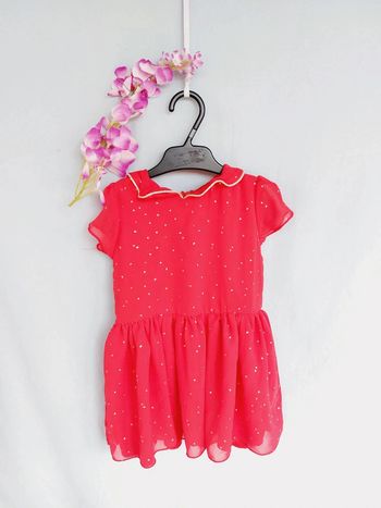 Très belle robe manches courtes Kimadi 12 mois
