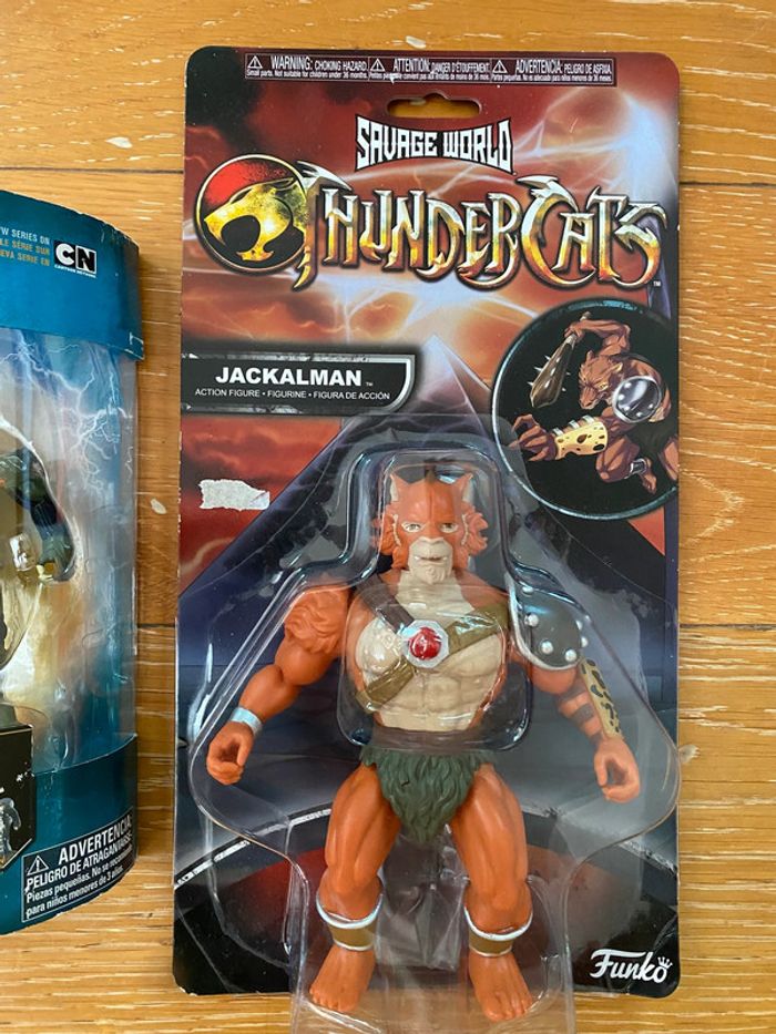Lot figurines Cosmocats Thundercats - Tygra + Jackalman - Bandai Funko 2009 2011 mattel - photo numéro 3