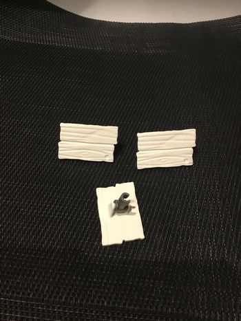 Playmobil lot 3 plateformes blanches avec fixations refuge des chats 9276 pièces détachées