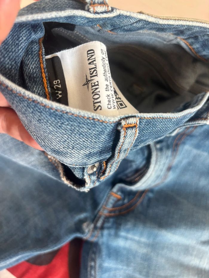 Jeans Stone Island taille 36 (xs) bleu marine - photo numéro 12