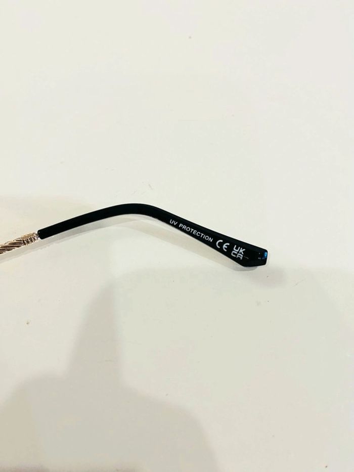 Lunette de soleil mixte percée dorée verres dégradés UV protection taille moyenne - photo numéro 4