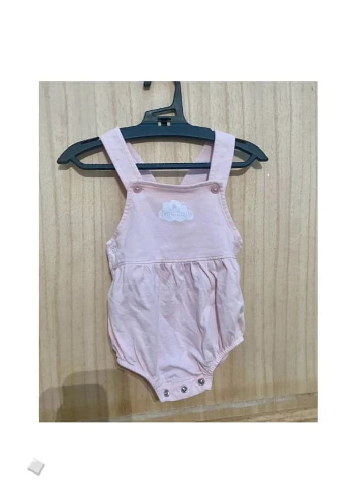 Barboteuse unie effet salopette été - 6 mois