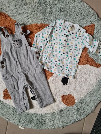 Ensemble salopette- 6mois