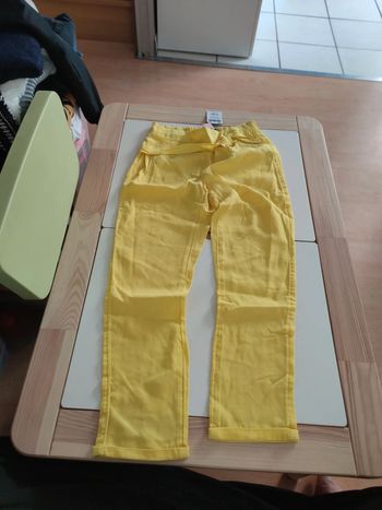Pantalon jaune fluide okaidi