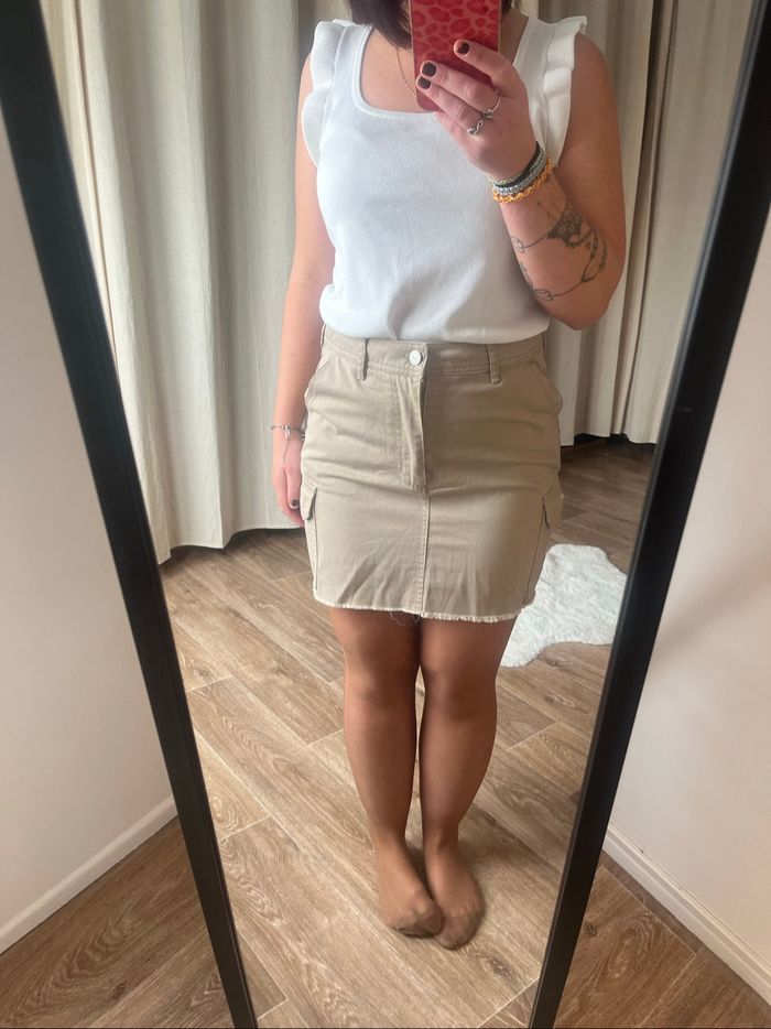 Jupe beige