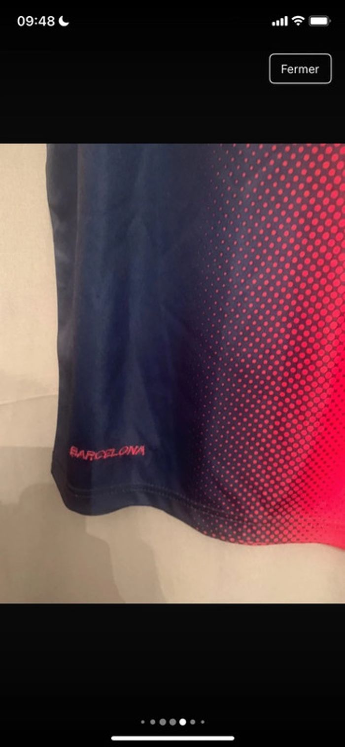 Jolie t-shirt de foot Barcelone enfant - photo numéro 6