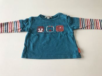 T-shirt bébé turquoise Nature Spirit 6M