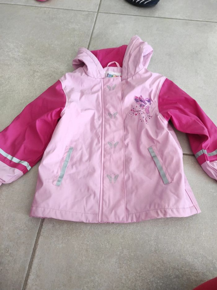 Veste de pluie doublée polaire 2-4 ans. Imperméable