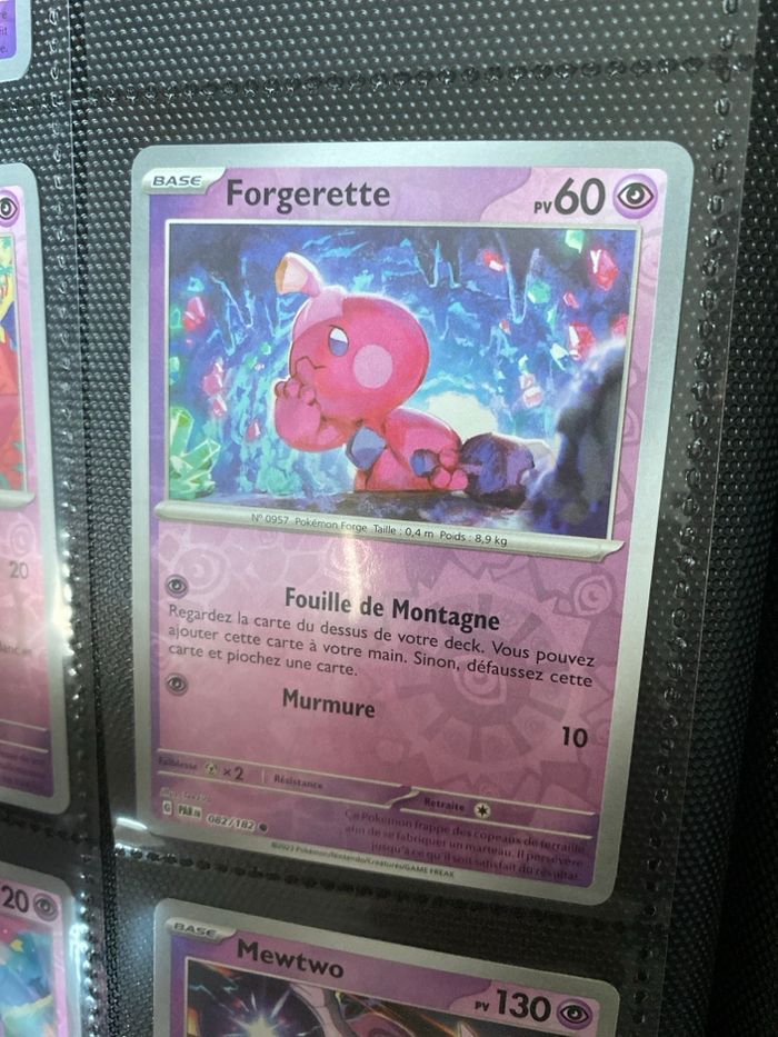 Carte Pokémon reverse neuf