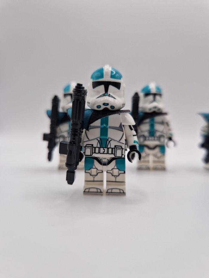 Figurines type lego 6 clones vert star wars - photo numéro 2