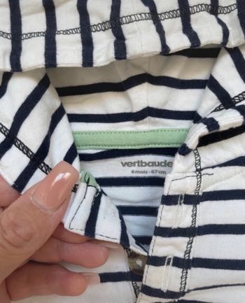 T-shirt manches longue à capuche vertbaudet 6 mois