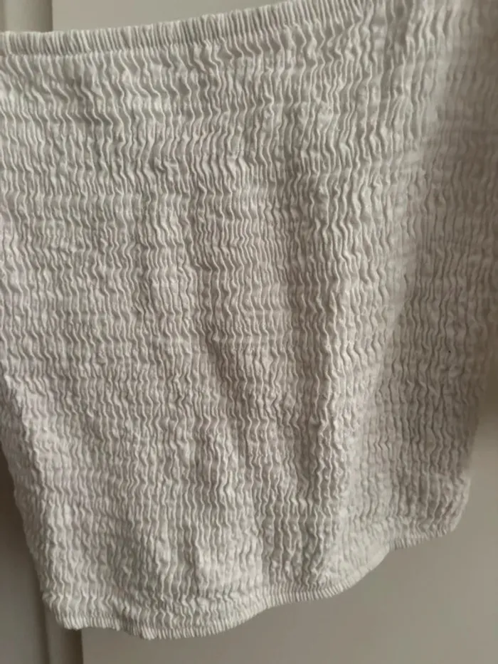 Crop top blanc Primark t. 36 parfait état - photo numéro 3