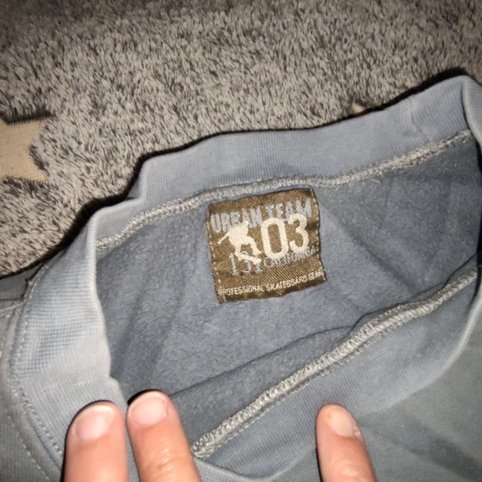 🌺 sweat doublé polaire bleu 03 urban team 131 California 14 ans hiver - photo numéro 2