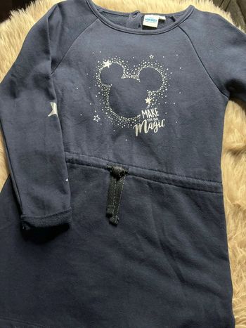 Robe bleu marine motif étoiles et Minnie Disney 4 ans