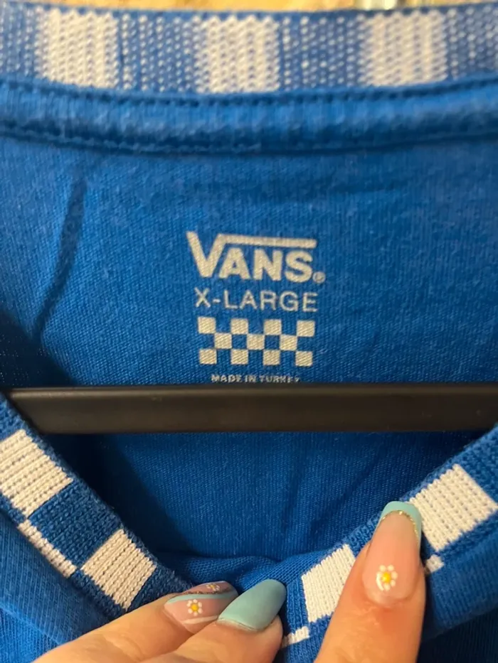 T-shirt long vans bleu - photo numéro 5