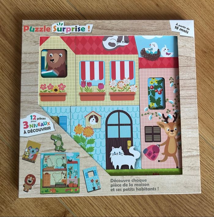 Puzzle surprise en bois - photo numéro 3